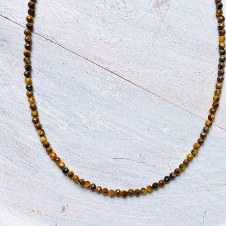 Micro Bead Necklace - Tigers Eye - Nature's Magick