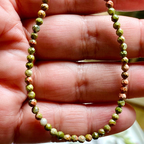 Micro Bead Necklace - Unakite - Nature's Magick