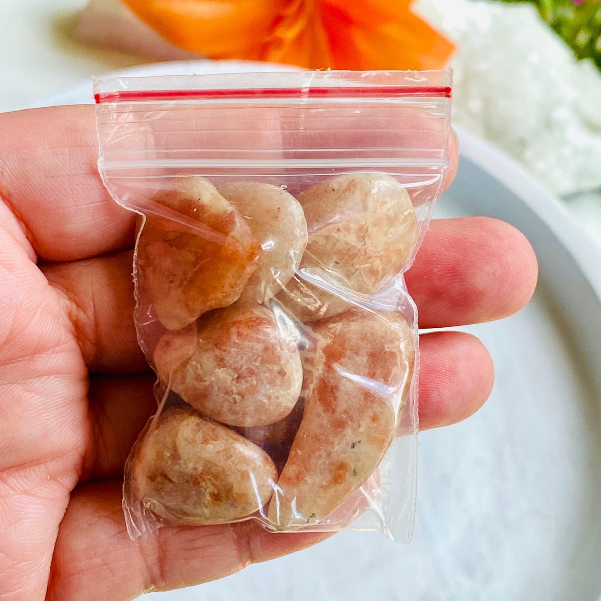 Mini tumbled stones 50g - Sunstone - Nature's Magick