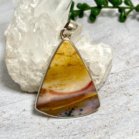 Mookaite triangle cabochon pendant PPGJ117 - Nature's Magick