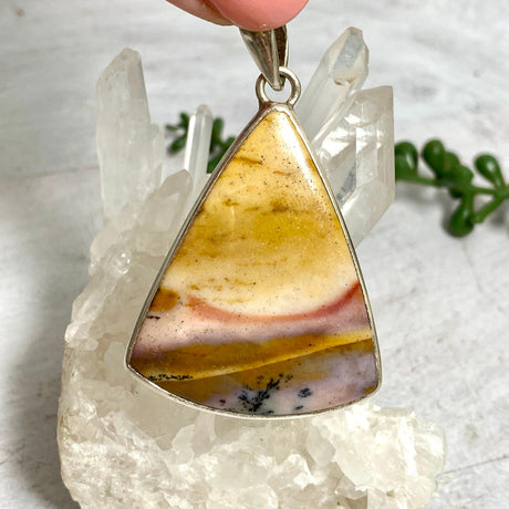 Mookaite triangle cabochon pendant PPGJ117 - Nature's Magick