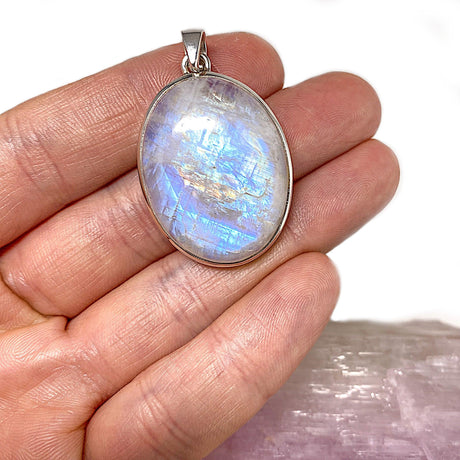 Moonstone oval pendant PPGJ336 - Nature's Magick