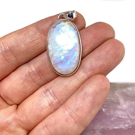 Moonstone oval pendant PPGJ338 - Nature's Magick