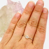 Moonstone Round Faceted Fine Band Ring R3754-MS - Nature's Magick