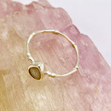 Moonstone Teardrop Faceted Fine Band Ring R3691-MS - Nature's Magick