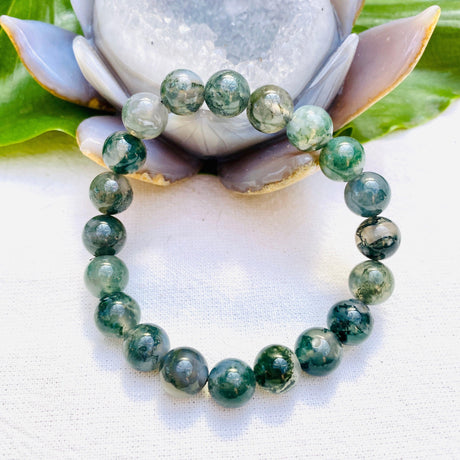 Moss Agate bracelet - Nature's Magick