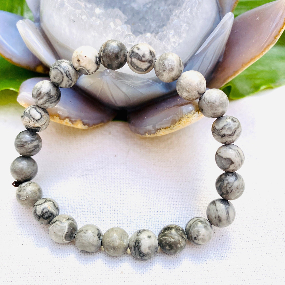 Network Jasper Gemstone Bracelet - Nature's Magick