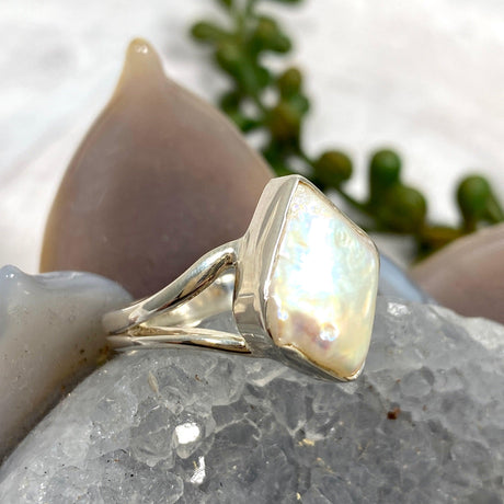 Pearl ring s.9 KRGJ2598 - Nature's Magick