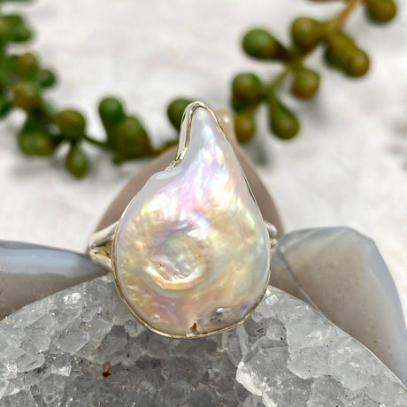 Pearl ring s.9 KRGJ2599 - Nature's Magick