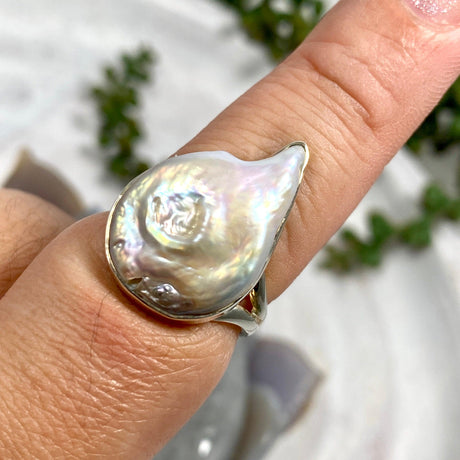 Pearl ring s.9 KRGJ2599 - Nature's Magick