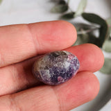 Pegmatite "Unicorn Stone" (Pink Tourmaline, Lepidolite, Smokey Quartz) tumbled stone TS-PEG - Nature's Magick