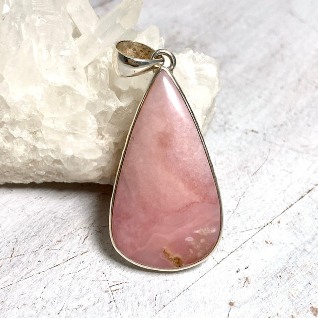 Pink Opal teardrop pendant KPGJ3278 - Nature's Magick