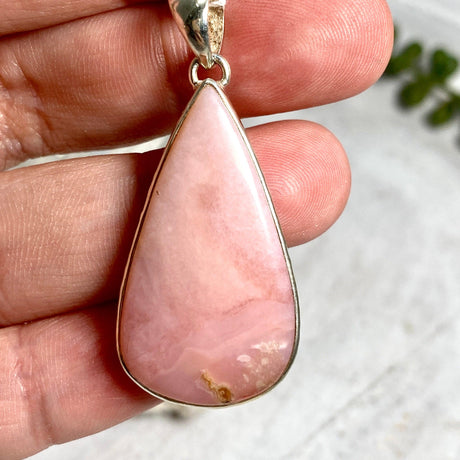 Pink Opal teardrop pendant KPGJ3278 - Nature's Magick