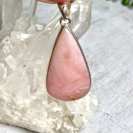 Pink Opal teardrop pendant KPGJ3278 - Nature's Magick