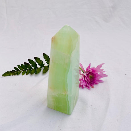 Pistachio Calcite Obelisk PCG-08 - Nature's Magick