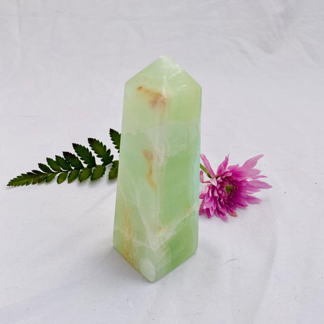 Pistachio Calcite Obelisk PCG-08 - Nature's Magick