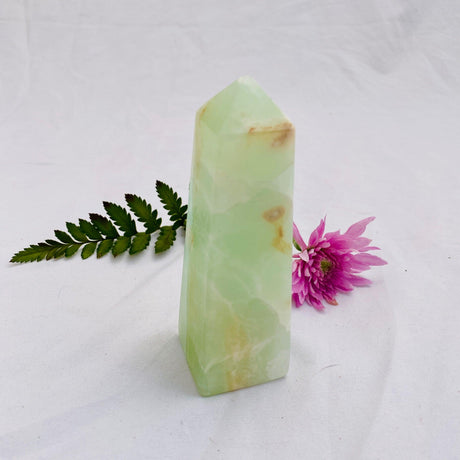 Pistachio Calcite Obelisk PCG-08 - Nature's Magick