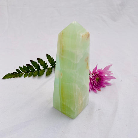 Pistachio Calcite Obelisk PCG-08 - Nature's Magick