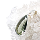 Prasiolite teardrop faceted pendant KPGJ2159 - Nature's Magick