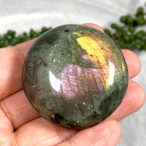 Purple labradorite palmstone PLBP - Nature's Magick