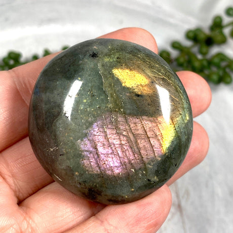 Purple labradorite palmstone PLBP - Nature's Magick