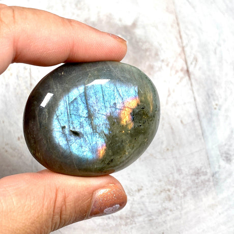 Purple labradorite palmstone PLBP - Nature's Magick