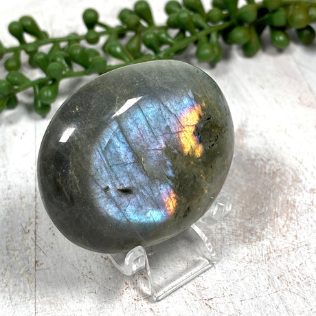 Purple labradorite palmstone PLBP - Nature's Magick