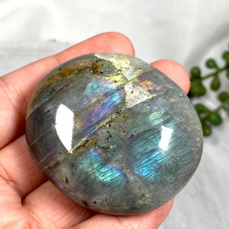 Purple labradorite palmstone PLBP - Nature's Magick