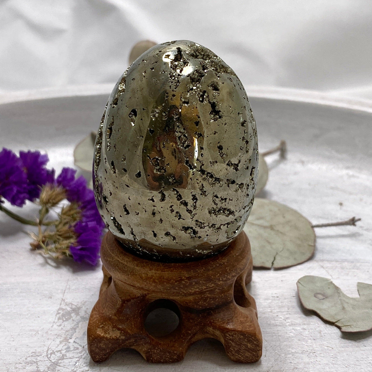 Pyrite A grade Egg PY-E2 - Nature's Magick