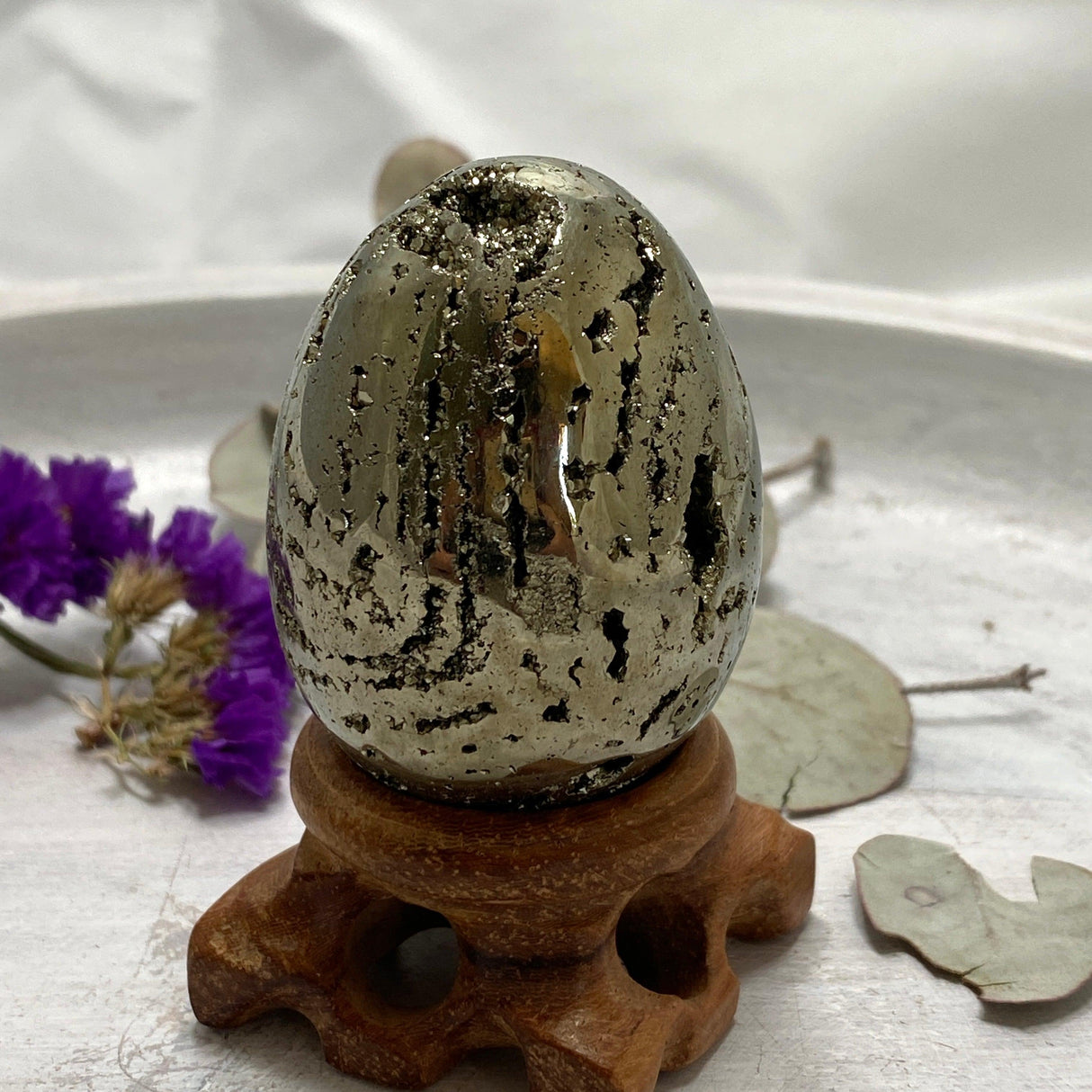 Pyrite A grade Egg PY-E2 - Nature's Magick