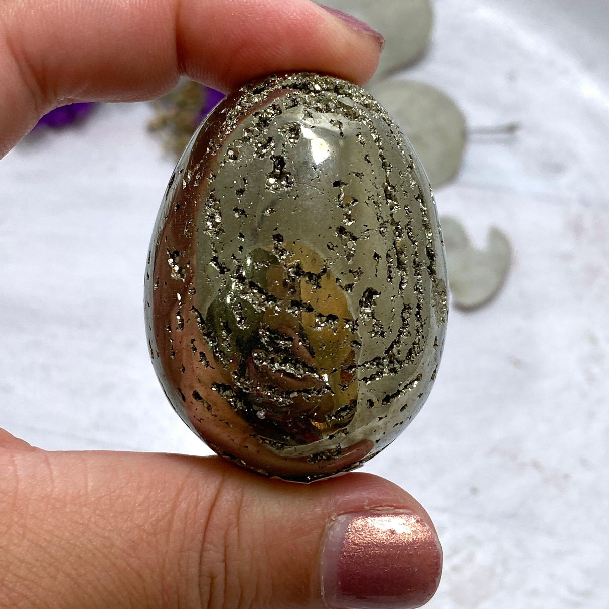 Pyrite A grade Egg PY-E2 - Nature's Magick