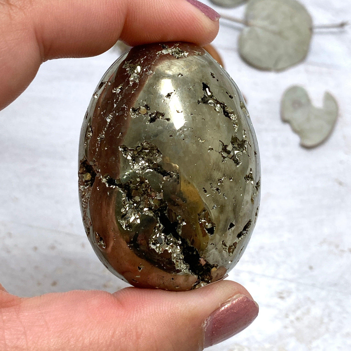 Pyrite A grade Egg PY-E5 - Nature's Magick