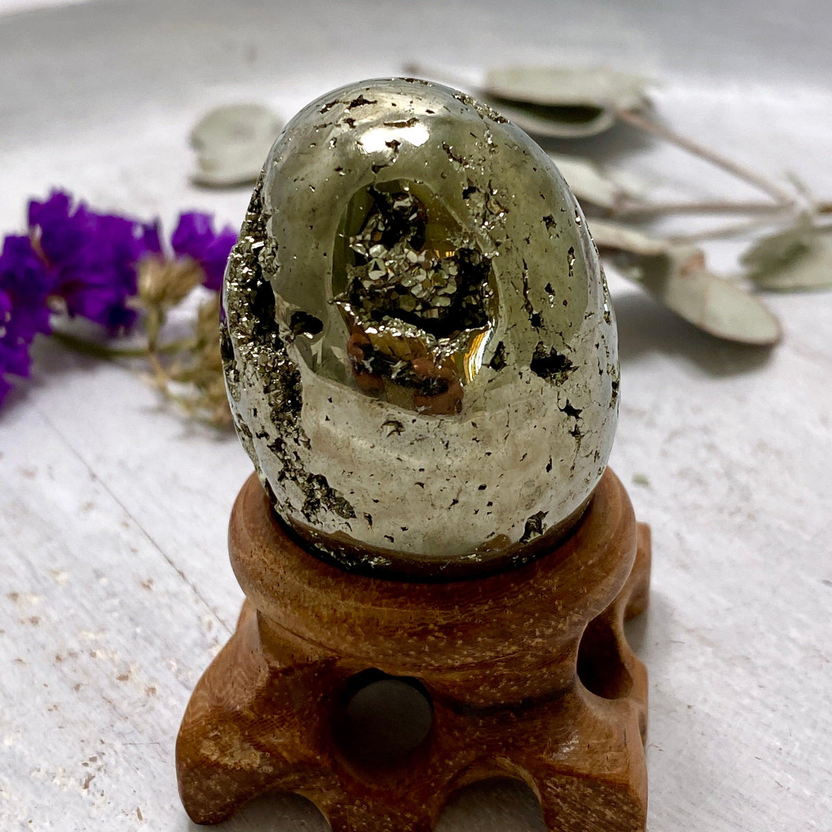 Pyrite A grade Egg PY-E8 - Nature's Magick
