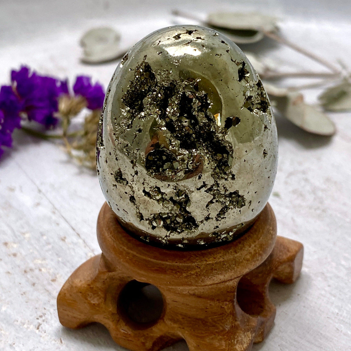 Pyrite A grade Egg PY-E8 - Nature's Magick