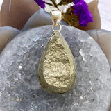 Pyrite raw teardrop pendant KPGJ3265 - Nature's Magick