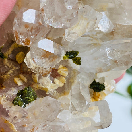 Quartz Cluster with Epidote QEPE-01 - Nature's Magick