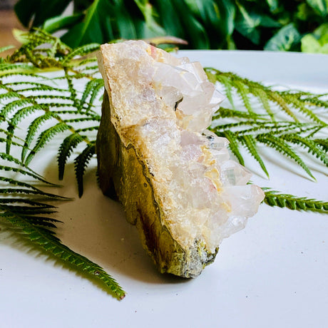 Quartz Cluster with Epidote QEPE-01 - Nature's Magick