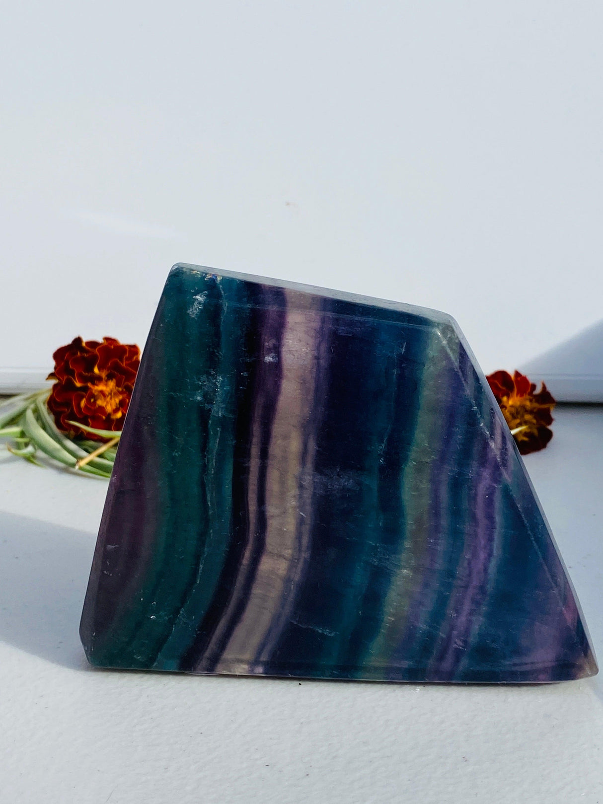 Rainbow Fluorite polished freeform slab C1444f - Nature's Magick