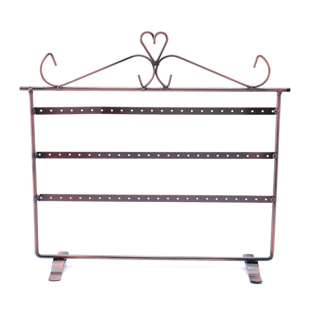 Red Copper coloured Iron 3-Tier Earring display stand - Nature's Magick