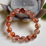 Red Hematoid "Fire Quartz" bracelet - Nature's Magick