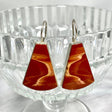 Red jasper fixed hook earrings KEGJ1247 - Nature's Magick