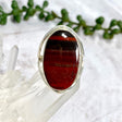 Red Jasper split band oval ring s.10 KRGJ2620 - Nature's Magick