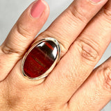 Red Jasper split band oval ring s.10 KRGJ2620 - Nature's Magick