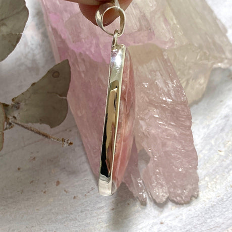 Rhodochrosite large teardrop pendant KPGJ2814 - Nature's Magick