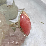 Rhodochrosite marquise ring s.10.5 KRGJ2116 - Nature's Magick