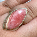 Rhodochrosite marquise ring s.10.5 KRGJ2116 - Nature's Magick