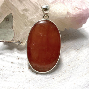 Rhodocrosite oval pendant KPGJ3236 - Nature's Magick