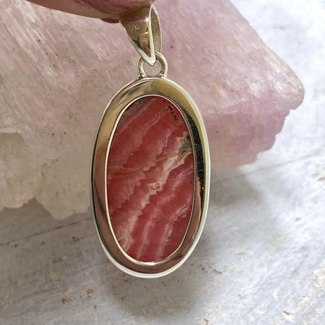 Rhodocrosite oval pendant KPGJ3238 - Nature's Magick