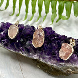 Rose Quartz Petite Raw Pendant PPR-RQ - Nature's Magick