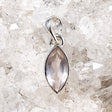 Rose Quartz small faceted marquise pendant KPGJ2306 - Nature's Magick